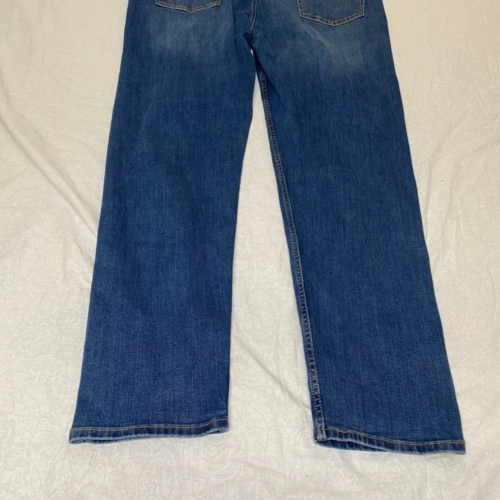 Levi's 502 Regular Taper Jeans Men's 40x34 Blue Stretch Water Less Denim